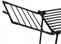 PROMIS MONZA wasdroger, uitschuifbaar + 2 vleugels, groot, zwart - thumbnail