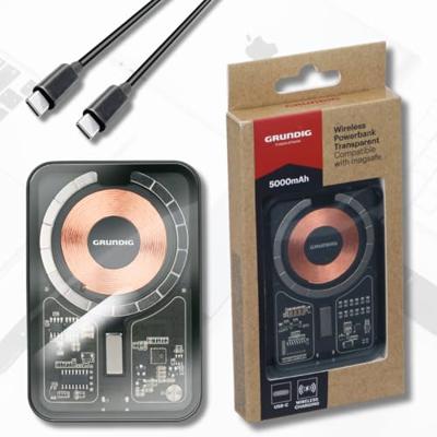 GRUNDIG Draadloze oortjes, powerbank of QI Lader (Draadloze Powerbank 5000 mAh) GRUNDIG Draadloze oortjes, powerbank of QI Lader (Draadloze Powerbank 5000 mAh)