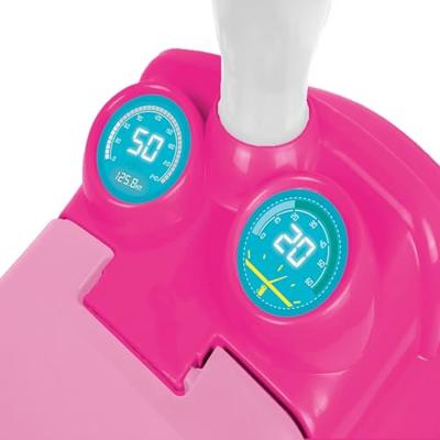 Dolu Eenhoorn Loopauto met Duwstang Roze