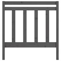 Hoofdbord 95x4x100 cm massief grenenhout grijs - thumbnail