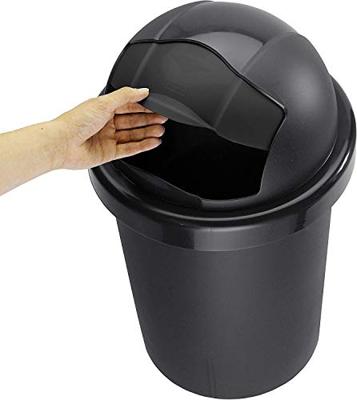 Rotho roll bob afvalemmer 10l zwart Rotho roll bob afvalemmer 10l zwart
