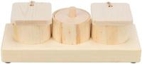 2-in-1 speelgoed en snoepjesdispenser voor huisdieren Trixie Hout 15 × 4,5 × 6 CM - thumbnail