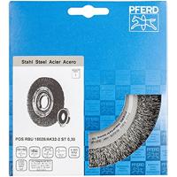 PFERD TOOLS 43701209 POS Ronde borstel breed ongetordeerd RBU Ø 150 x 25 mm variabel boorgat staaldraad-Ø 0,30 voor slijpblok 1 1 stuk(s) - thumbnail