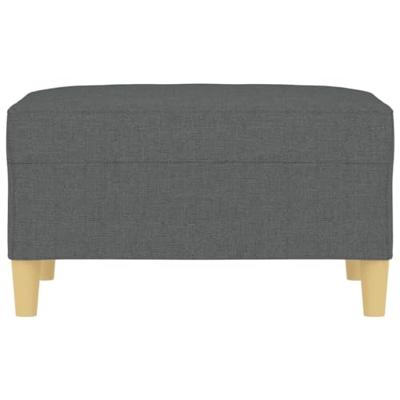 Voetenbank 70x55x41 cm stof donkergrijs
