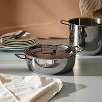 Alessi Braadpan Pots&Pans - AJM102/24 - ø 24 cm / 3.4 Liter - door Jasper Morrison - thumbnail