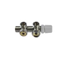 Onderblok Boss & Wessing Rio Thermostatisch 3/4&apos;&apos; Geborsteld Staal Haaks Rechts Boss & Wessing - thumbnail