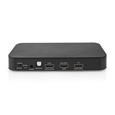Nedis ACON3445AT Digitale Audioconverter 2-wegs Input: Dc Power / 1 X Hdmi™ Input Output: 1x 3,5 Mm / 1x Toslink / 3x Hdmi™ Output Earc Automatisch / Drukknop Antraciet
