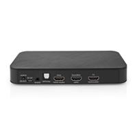 Nedis ACON3445AT Digitale Audioconverter 2-wegs Input: Dc Power / 1 X Hdmi™ Input Output: 1x 3,5 Mm / 1x Toslink / 3x Hdmi™ Output Earc Automatisch / Drukknop Antraciet - thumbnail