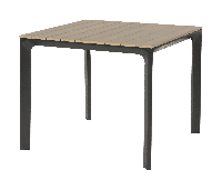 Arezzo tuintafel vierkant polywood - thumbnail