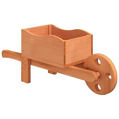 VidaXL Plantenbakken kruiwagen 2 st 47x15x19 cm massief vurenhout