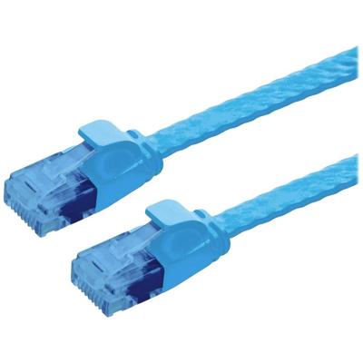 VALUE UTP patchkabel, Cat.6A (Class EA), extra plat, blauw, 1 m
