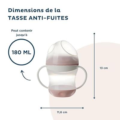 THERMOBABY Lekvrije beker + deksel - Poederroze