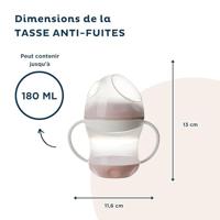 THERMOBABY Lekvrije beker + deksel - Poederroze - thumbnail