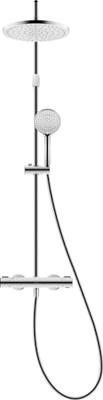 Duravit Shower Systems Douchesysteem - thermostatisch - HOH=15cm - hoofddouche Ø25.2cm - handdouche rond - waterbesparend - lans chroom th4282008010 - thumbnail