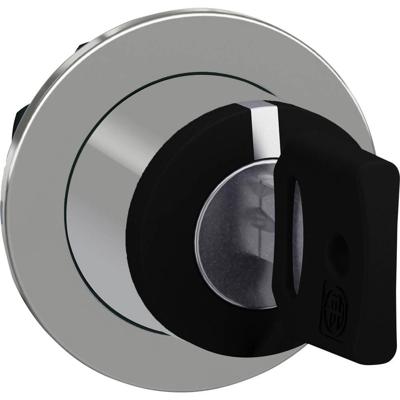 Schneider Electric ZB4FD8 ZB4FD8 Plat, Terugstelbaar (Ø) 30.5 mm Chroom, Zwart 1 stuk(s)