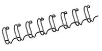Fellowes draadruggen, doos van 100 stuks, 6 mm, zwart - thumbnail