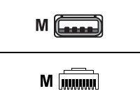 Datalogic 8-0754-12 - USB-kabel (2 m, USB A, zwart) - thumbnail
