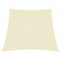 VidaXL Zonnezeil trapezium 3/5x4 m oxford stof crèmekleurig - thumbnail
