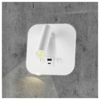V-TAC VT-80068-W 240026 Bedlamp LED LED 8 W Warmwit Energielabel: F (A - G) Natural White - thumbnail