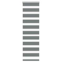 VidaXL Zebra rolgordijn 40x100 cm stofbreedte 35,9 cm donkergrijs - thumbnail