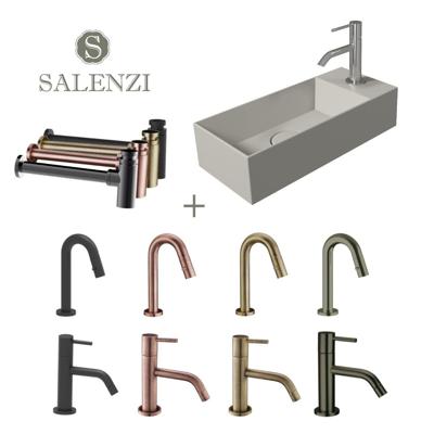 Salenzi Fonteinset Spy 45x20 cm Mat Grijs - spy4520setmgrijs