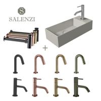 Salenzi Fonteinset Spy 45x20 cm Mat Grijs - spy4520setmgrijs - thumbnail