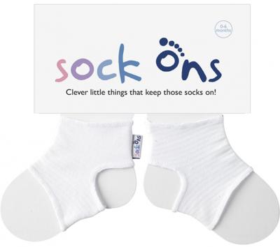 Sock Ons white-0-6 mnd