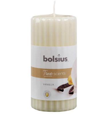 Bolsius True Scents stompkaars geur 120/58 vanilla 1 Stuks Bolsius True Scents stompkaars geur 120/58 vanilla 1 Stuks