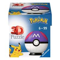 Puzzel 3d ravensburger pokemon masterbal 54st - thumbnail