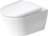 Toilet Duravit D-Neo HygieneGlaze Wand Rimless Diepspoel 54 cm Durafix Hoogglans Wit - thumbnail