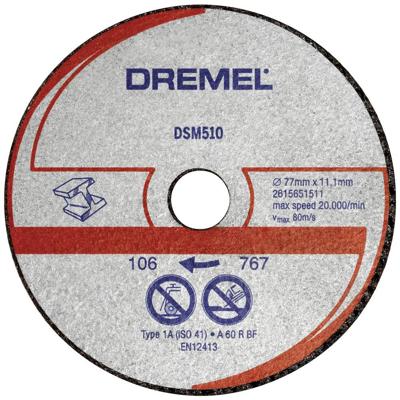 Dremel DSM20 metalen en kunststof snijschijf (DSM510) - 2615S510JB