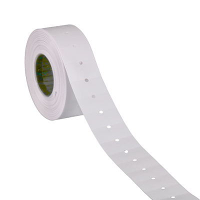 Etiket 2112 wit perm met gat 50.000 Hall