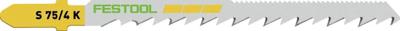 Festool S 75/4 K/5 Decoupeerzaagblad WOOD CURVES VE=5 - 204265