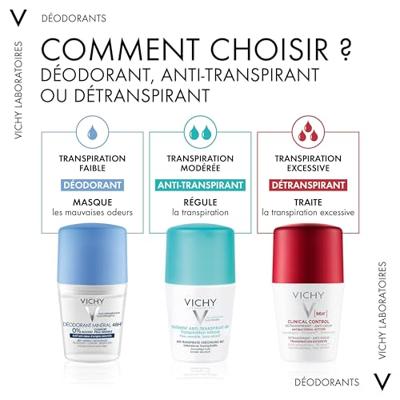 Vichy Vichy DEO Overmatige Transpiratie Roller 72 uur - 50ml - thumbnail