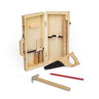 Bigjigs houten diy gereedschapskist, 6dlg. - thumbnail