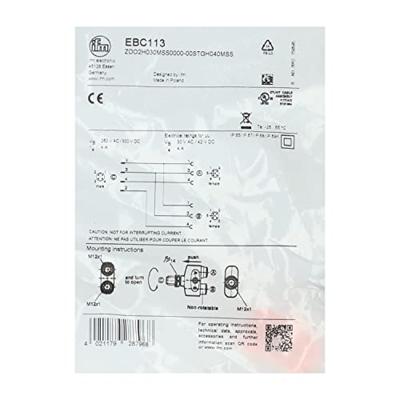 ifm Electronic EBC113 Distributieleiding Aantal polen (sensoren): 5, 5 1 stuk(s)
