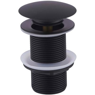 Wiesbaden Caral Clickwaste Afvoerplug Verlengd 5/4" Mat Zwart