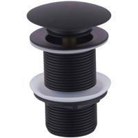 Wiesbaden Caral Clickwaste Afvoerplug Verlengd 5/4" Mat Zwart - thumbnail