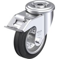 Blickle LER-VE 100R-FI Zwenkwiel met rem Wieldiameter: 100 mm Draagvermogen (max.): 70 kg 1 stuk(s) - thumbnail