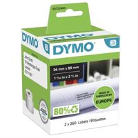 Etiket Dymo LabelWriter adressering 36x89mm 2 rollen á 260 stuks wit - thumbnail