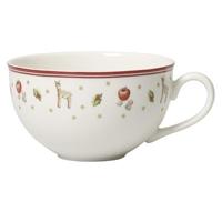 Villeroy & Boch Toy's Delight Koffie / theekop 0.3l wit met schotel rood - thumbnail