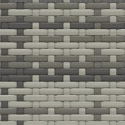 3-delige Loungeset met kussens poly rattan grijs