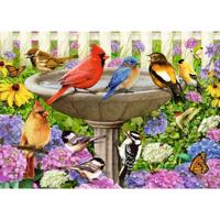 Ravensburger XXL Puzzel Bij het Vogelbadje 500 Stukjes - thumbnail