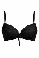 AMBRA Oil Push-Up BH met INGEBOUWDE olie-pads zwart 0346 - thumbnail