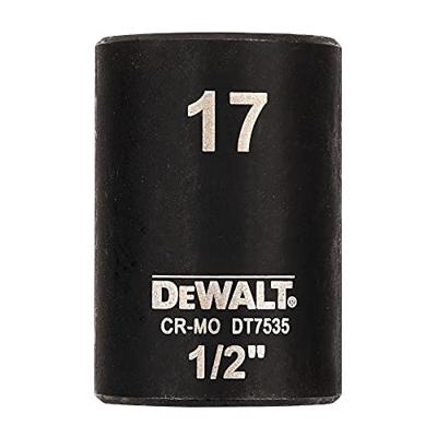 DeWalt Accessoires Impact dop 17mm 1/2" (Kort - 38mm) - DT7535-QZ