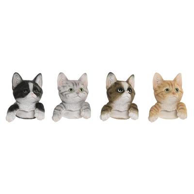 Decoratieve figuren Home ESPRIT Bruin Zwart Grijs 8 x 8 x 10 cm (4 Stuks) Decoratieve figuren Home ESPRIT Bruin Zwart Grijs 8 x 8 x 10 cm (4 Stuks)