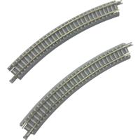 Z Rokuhan rails (met ballastbed) 7297067 Gebogen rails, Verhoogd 30 ° 220 mm 6 stuk(s) - thumbnail
