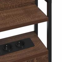 Hoofdbord met plank bruin eikenkleur 135 cm Bewerkt hout - thumbnail