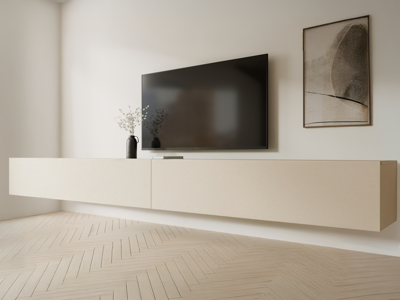 Tv-meubel KINGSTON 2 klapdeuren 280 cm kasjmier Tv-meubel KINGSTON 2 klapdeuren 280 cm kasjmier