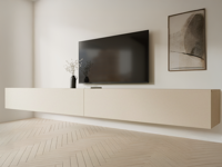 Tv-meubel KINGSTON 2 klapdeuren 280 cm kasjmier - thumbnail